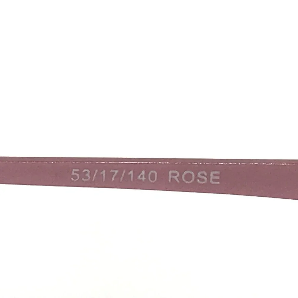 Enhance Eyeglasses Frames 3870 ROSE Rose Gold Rectangular Wire Rim 53-17-140